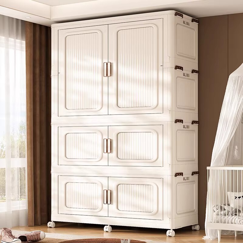 新款卧室家用衣橱可拆可折叠衣物收纳柜一体轻奢高级感衣服收纳箱