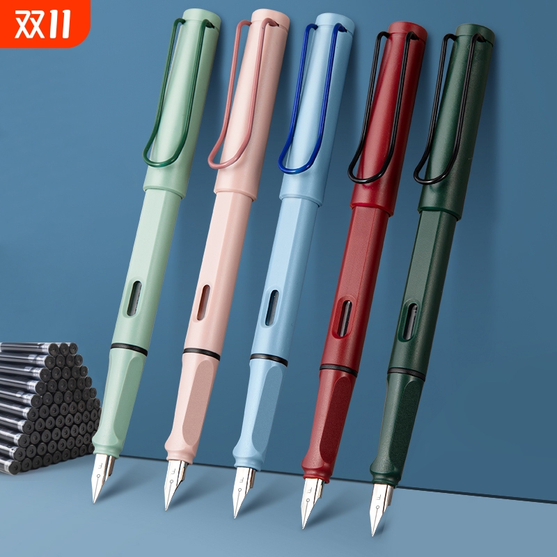 三年级小学生专用矫正握姿替换墨囊女生莫兰迪ins高颜值钢笔练字