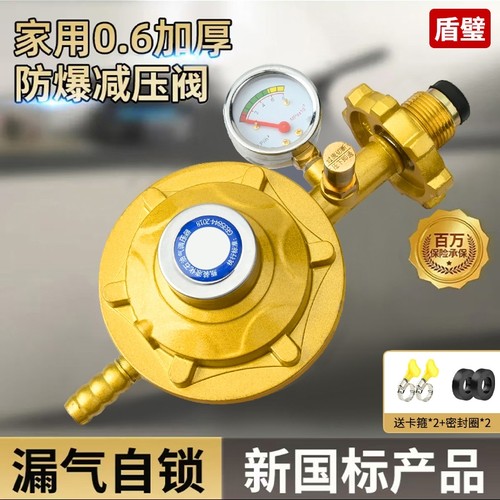 【漏气自锁】新国标家用0.6流量热水器减压阀安检必过煤气低压阀