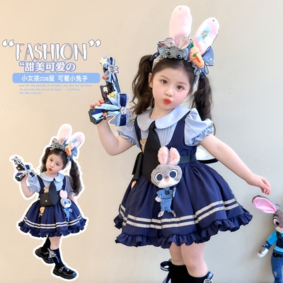 女童朱迪洛丽塔连衣裙短袖全套