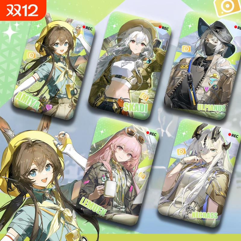 明日方舟游戏野趣拾光系列斯卡蒂阿米娅乌尔比安周边方形徽章吧唧