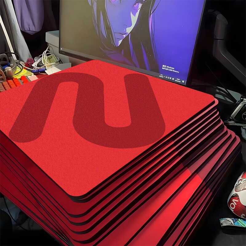 鼠标垫电竞游戏专用FPS超大顺滑职业同款橡胶防滑6mm加厚CSGO桌垫