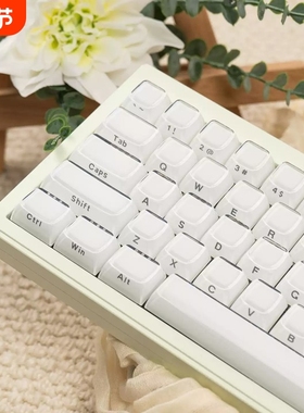 OEM白/粉/紫色水晶果冻侧刻键帽ABS二色适Wooting/美加狮机械键盘