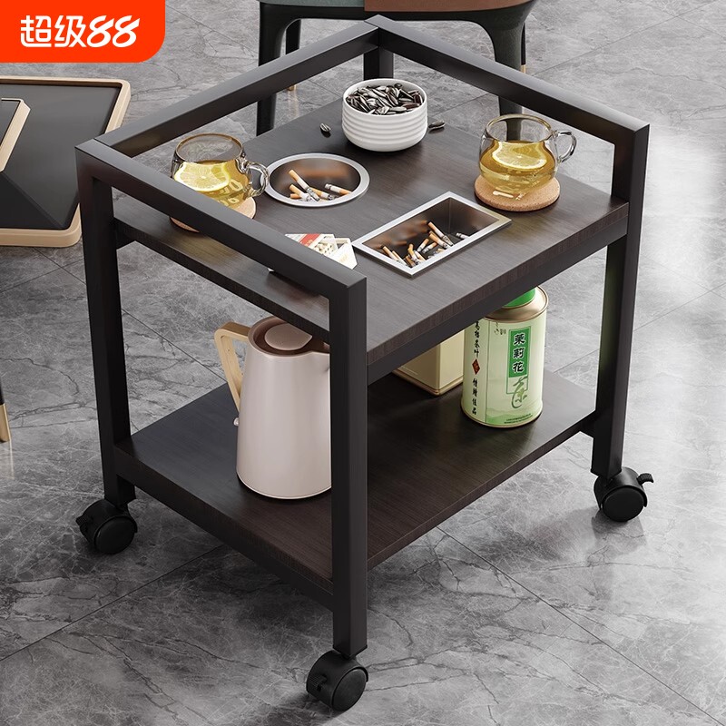 麻将桌棋牌室茶几茶水柜茶楼麻将机茶几专用茶水架子可移动小边几