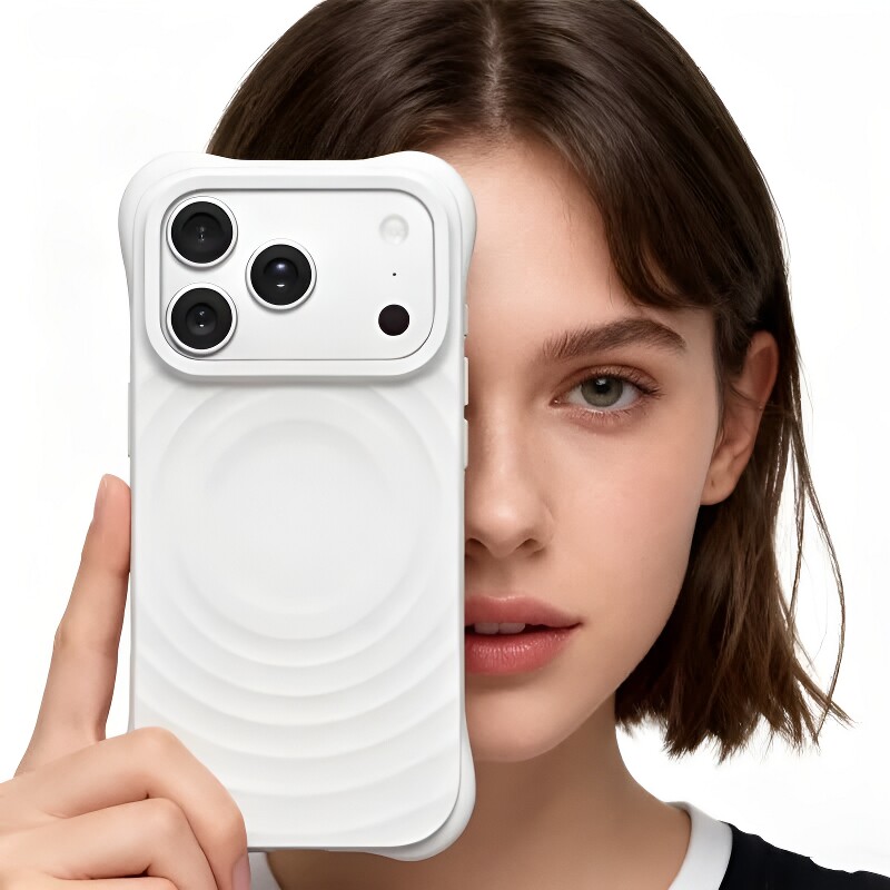 手机壳Magsafe磁吸波漾纹ins简约防摔液态硅胶适用iphone17promax苹果16pro女款15promax全包18pro纯色14镜头