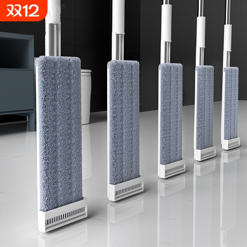 2024免手洗平板拖把新款家用一拖净办公室懒人神器地拖墩布