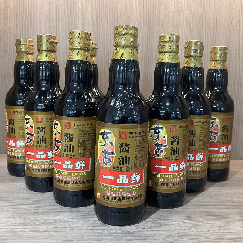 东古特级一品鲜酱油500ml瓶装黄豆酿造豉油味极鲜生抽老字号传统