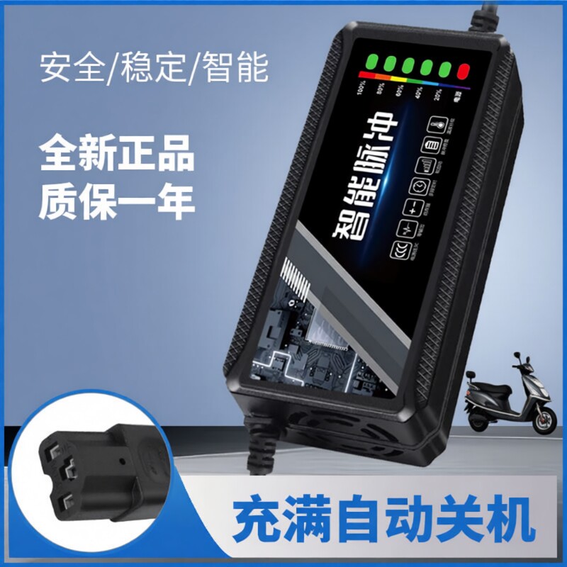 电动车电瓶充电器48v12ah60v20a72v适用于爱玛雅迪三轮铅酸石墨烯