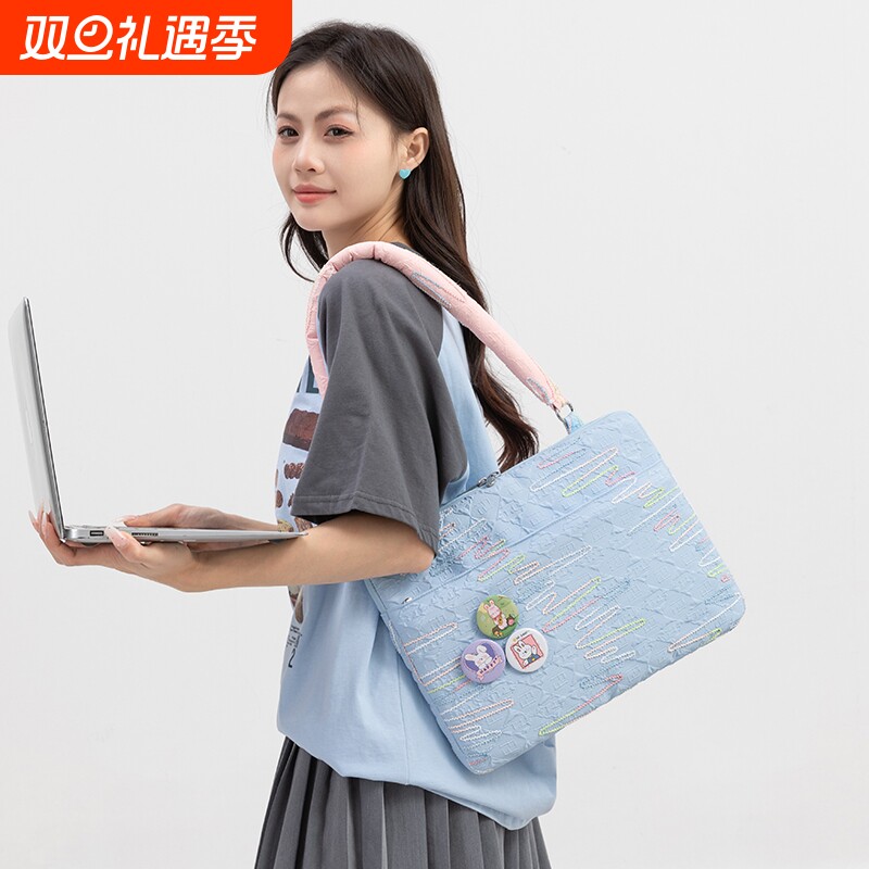 撞色手提IPAD内胆包|千人加购