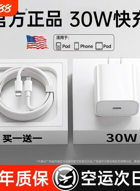 适用苹果手机充电器原装快充30W