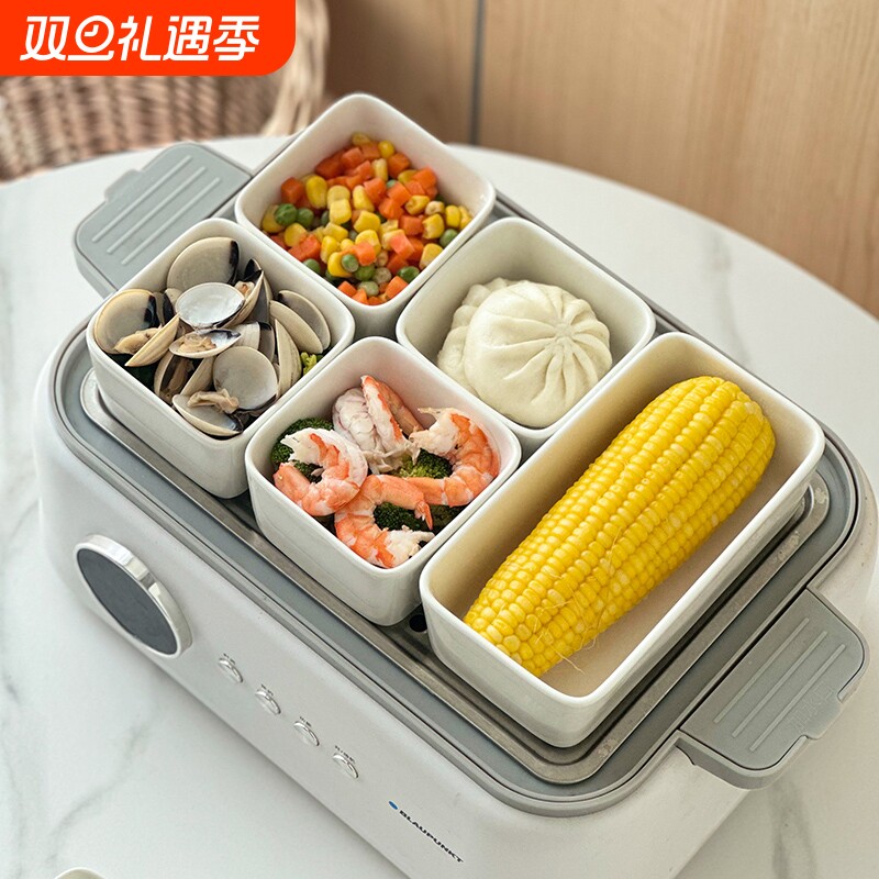 陶瓷方碗耐高温电蒸锅专用蒸菜蒸蛋碗家用小吃零食碗火锅蘸料碟子