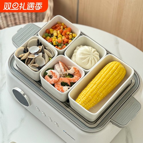 陶瓷方碗耐高温电蒸锅专用蒸菜蒸蛋碗家用小吃零食碗火锅蘸料碟子