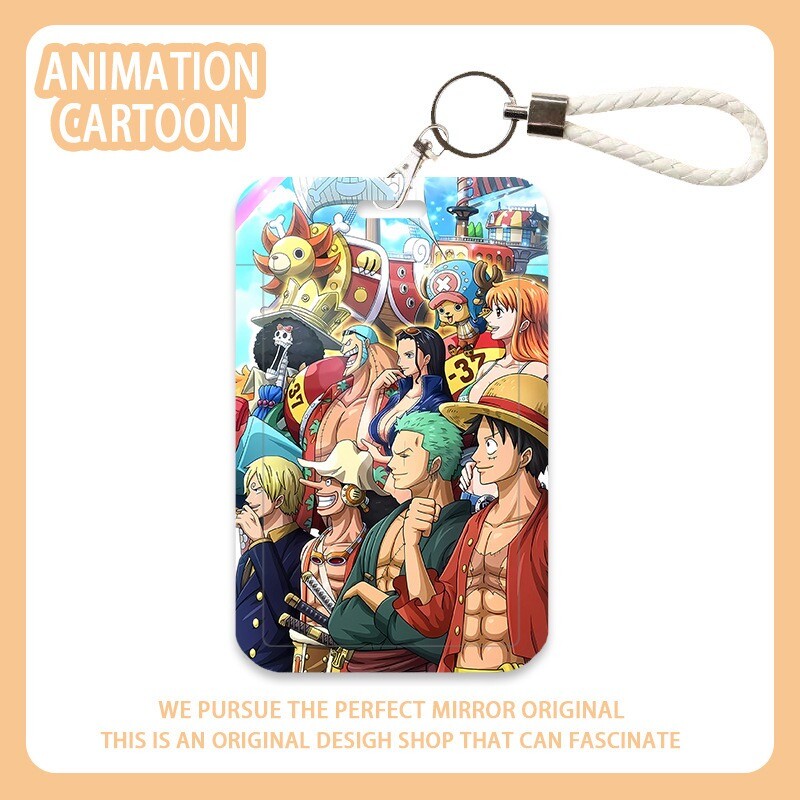 路飞学生禁证件卡套饭卡公交卡地铁丢动漫航海王套硬卡防厂牌门卡套钥