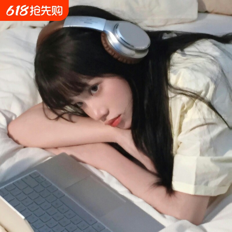 美式复古头戴式蓝牙耳机降噪无线有线游戏耳麦隔音大电量拍照道具