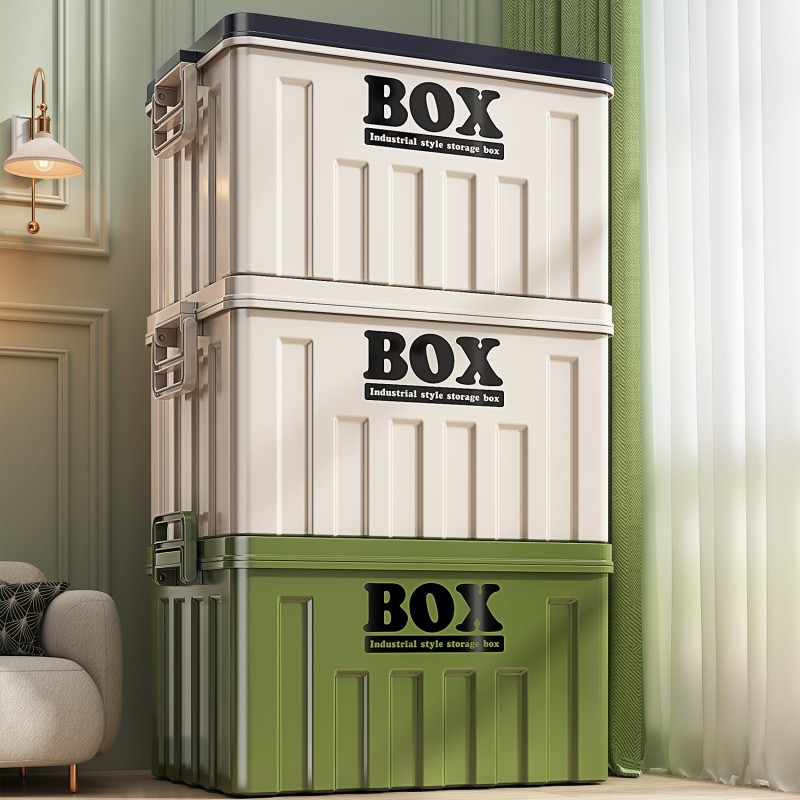 塑料收纳箱大容量超大衣服衣物整理箱玩具书本零食储物箱家用带盖