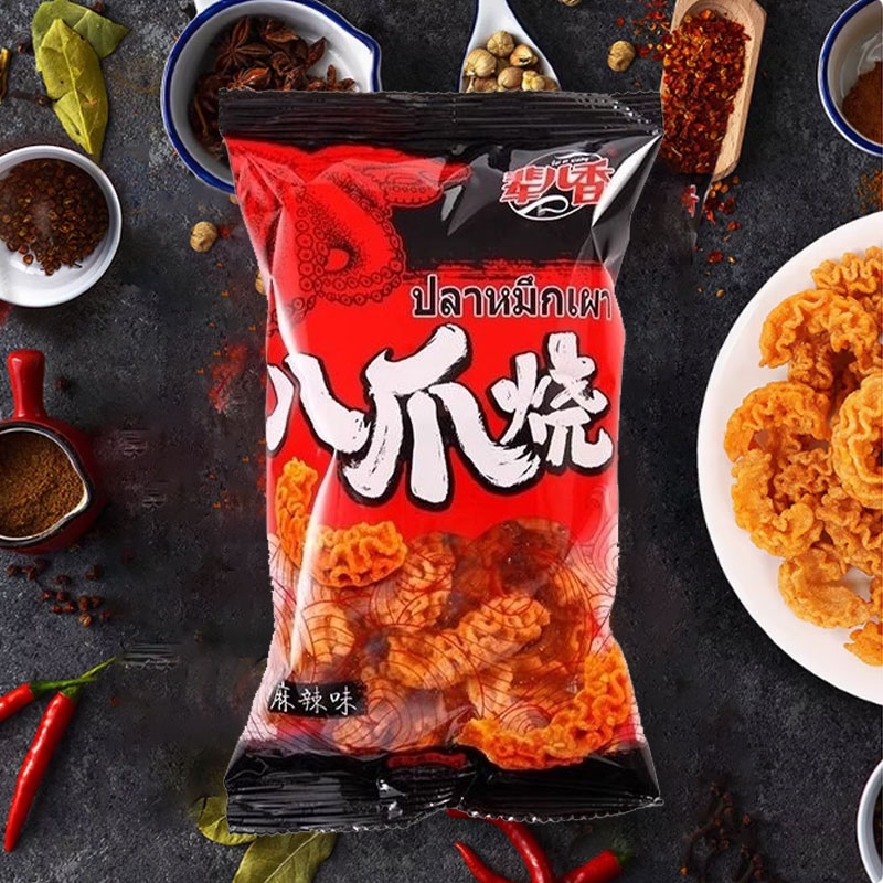 辈儿香八爪烧46g麻辣味追剧小吃网红童年怀旧膨化零食品解馋食品