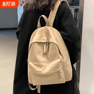 金玉鸟书包女大学生双肩包2024新款 旅行通勤百搭双肩背包 轻便时尚