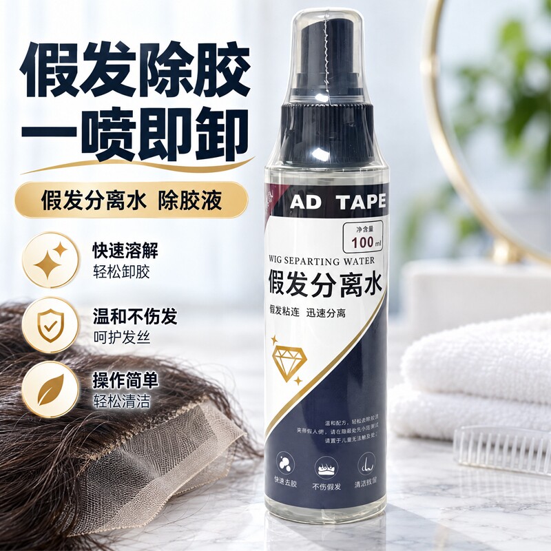 假发去胶液升级版假发分离水假发胶片分离水分离液除胶液解卸胶水