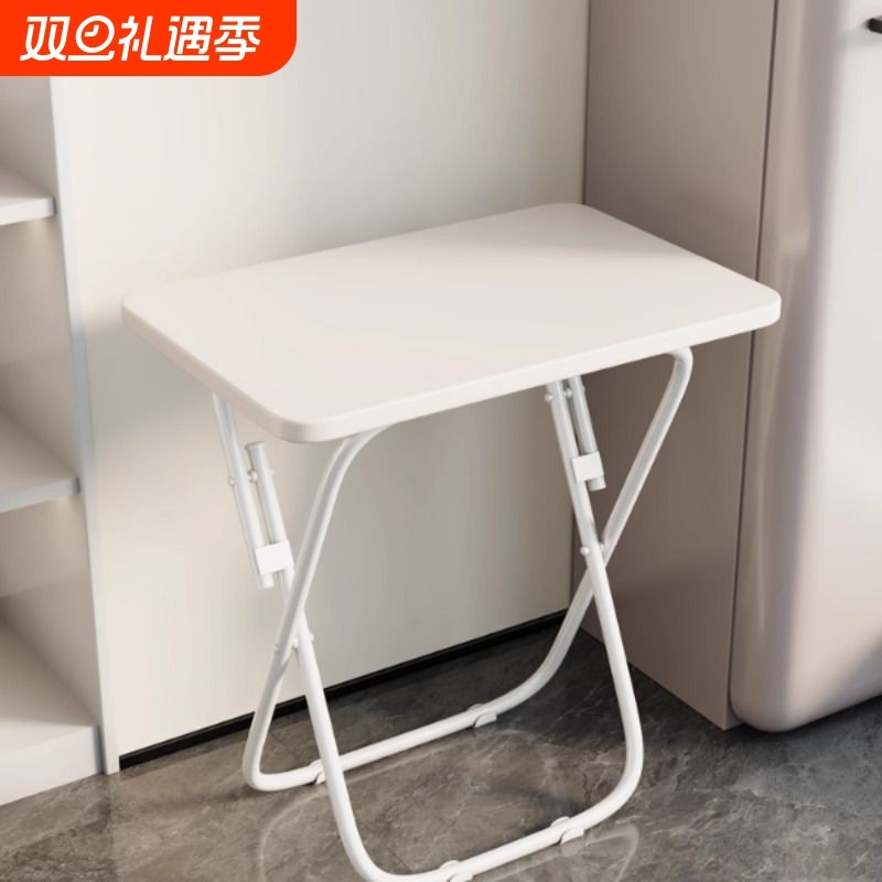 简易可折叠桌吃饭小桌子摆摊便携饭桌出租屋餐桌家用学习书桌桌面