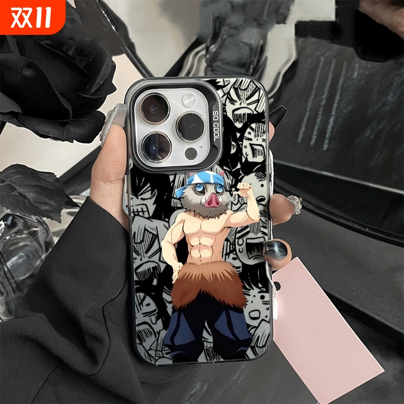 苹果16手机壳15ProMax呆萌伊之助华为Mate70彩银14plus硬iPhone13适用OPPOA6PRO个性12潮酷小米17小众红米k80