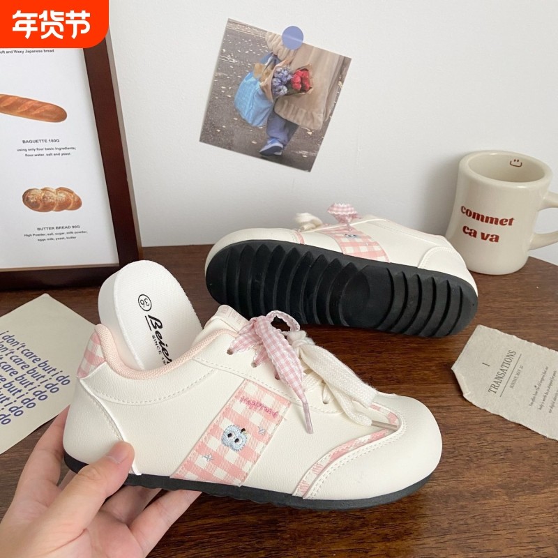 粉色泡芙板鞋女丑萌春季新款chic小众设计韩版学生运动小白鞋子女,女鞋,休闲板鞋,淘宝优惠券,粉丝福利购,淘宝优惠卷