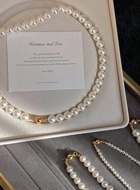 施家澳白仿珍珠项链|千人加购