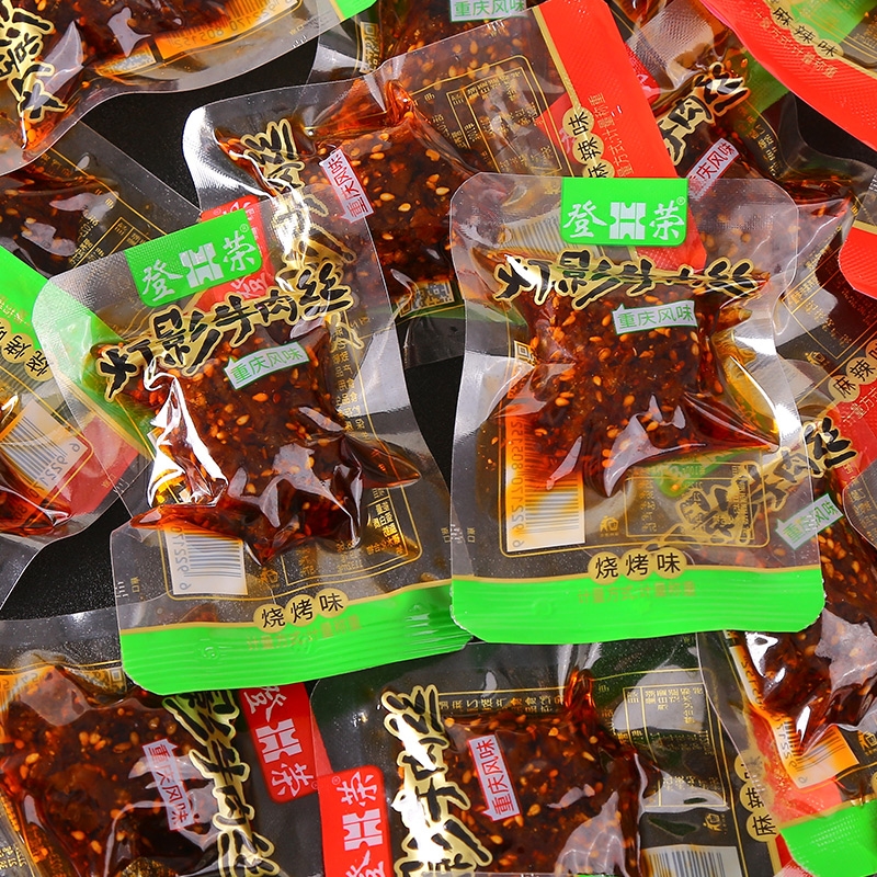登荣灯影牛肉丝牛肉干零食熟食即食休闲小吃网红食品辣味休闲食品