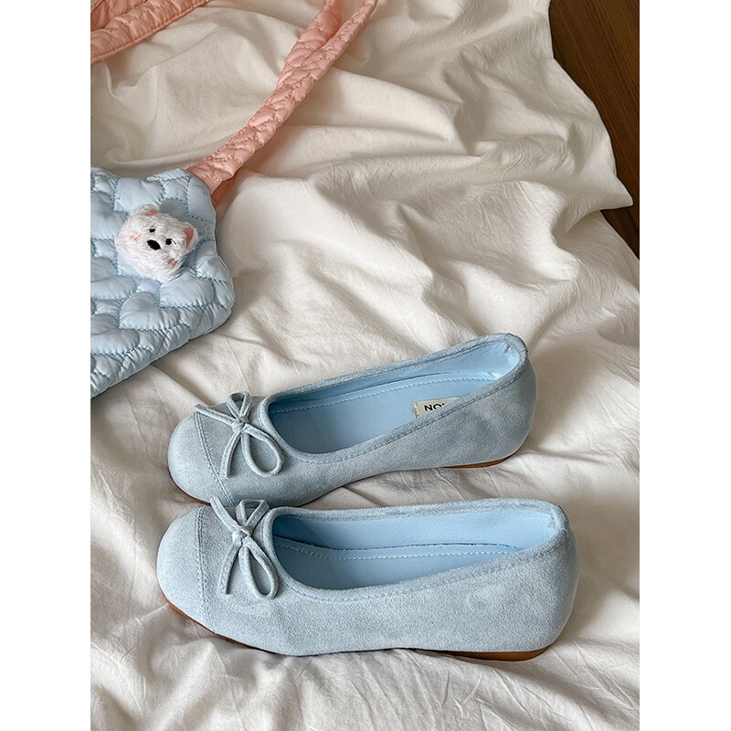 百搭舒适法式内增高蓝色玛丽珍鞋女2025新款夏季浅口芭蕾单鞋