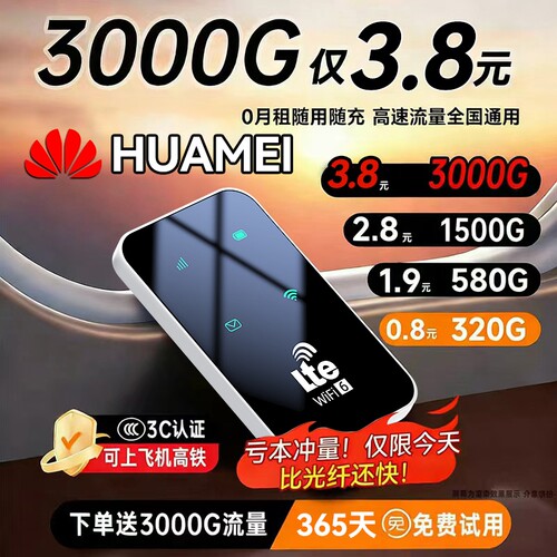 智能wifi移动无线wifl6便携式免插卡2026新款路由器全国通用流量蓝牙
