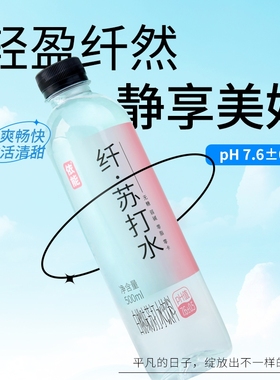 依能苏打水饮料无糖0防腐剂饮用水pH值7.6无汽500ml*12瓶整箱包邮