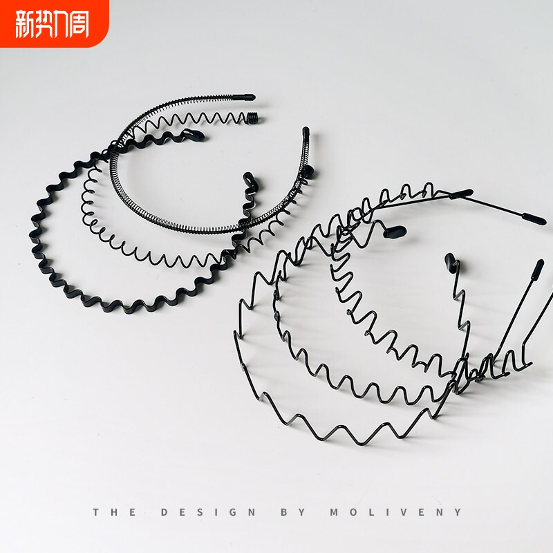 空气隐形发箍男2026新款波浪不勒头洗脸运动发带高颅顶头箍发卡女