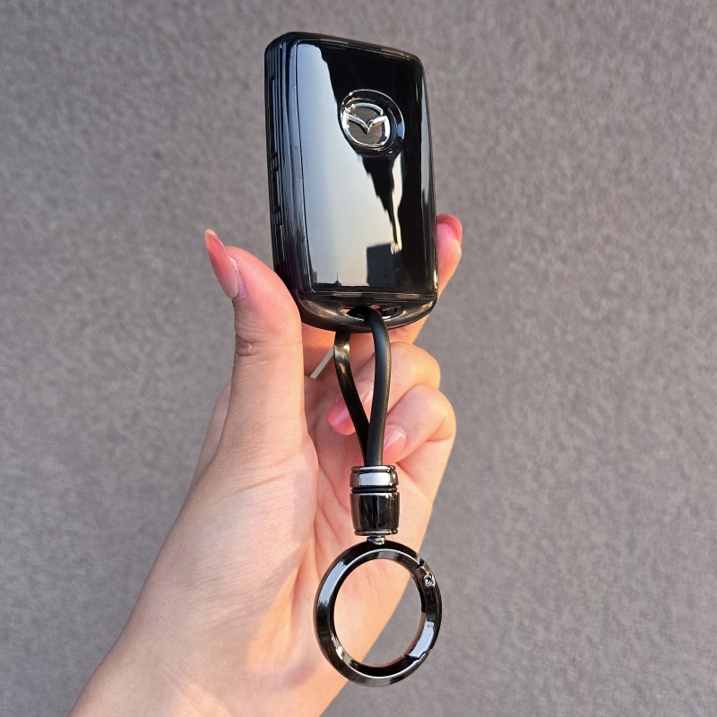 马自达CX5钥匙套马3昂克赛拉透明保护外壳CX50行也CX30车扣包男女