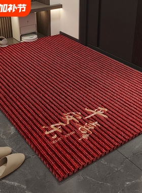入户门地垫门垫门口进门防滑吸水脚垫家用地毯垫子室内红色地板