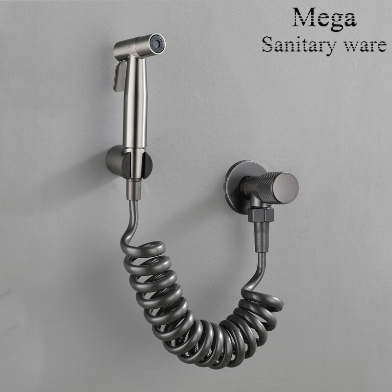 马桶旁高压冲洗喷枪卫生间厕所浴室水龙头伴侣一进二出冲水枪家用