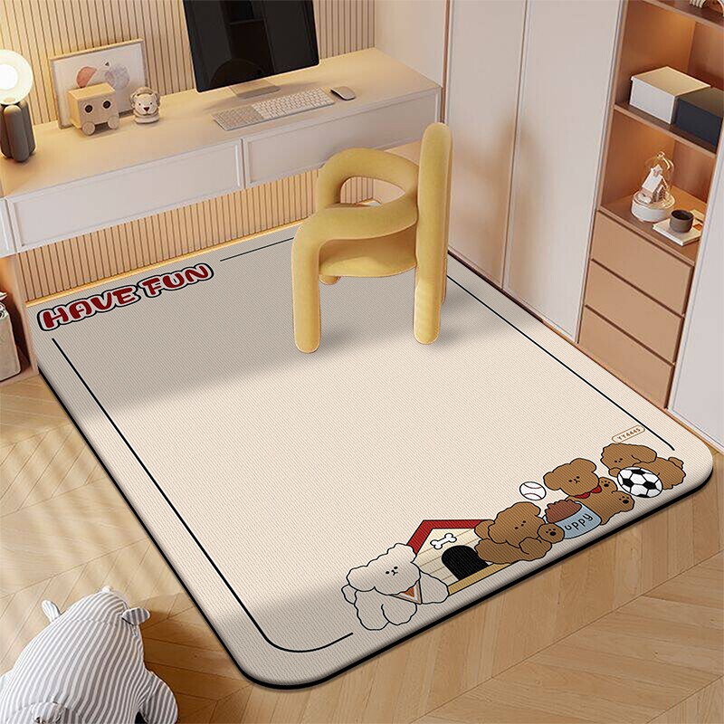 椅子地垫卧室地毯学习桌转椅垫子脚垫电竞客厅地板防滑隔音书房