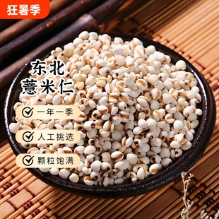 贤农嫂薏米仁农家自种新货五谷杂粮商用家用批发红豆薏米粥茶原料