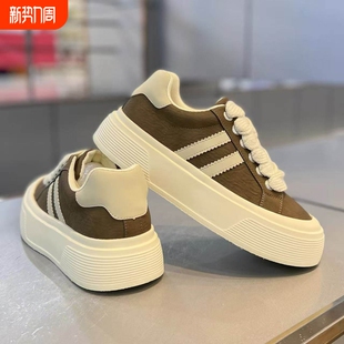 青少年高级感防滑厚底增高运动潮鞋 小众原创百搭休闲板鞋 春季 男鞋