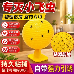 粘虫球粘飞虫瓜果诱蝇贴果蝇诱捕器球针蜂马蜂色引诱剂双面黄板纸