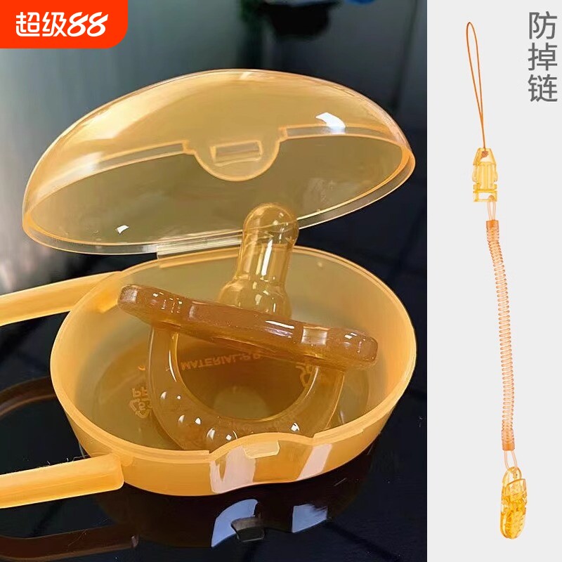 安抚奶嘴超软新生宝宝0-3到6个月一岁以上睡觉神器防胀气咬咬胶