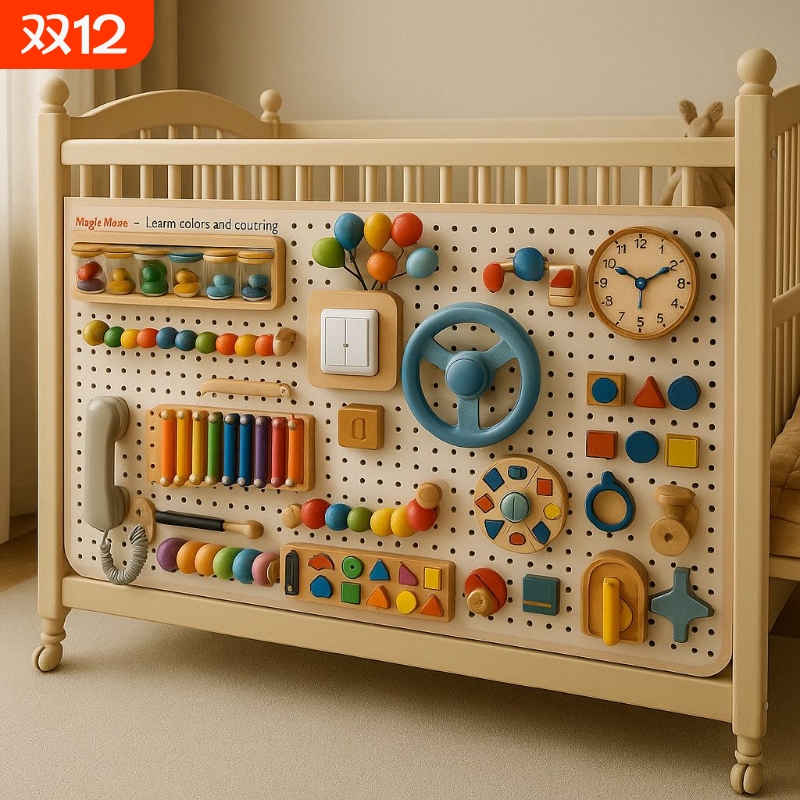 洞洞板儿童玩具忙碌板diy配件