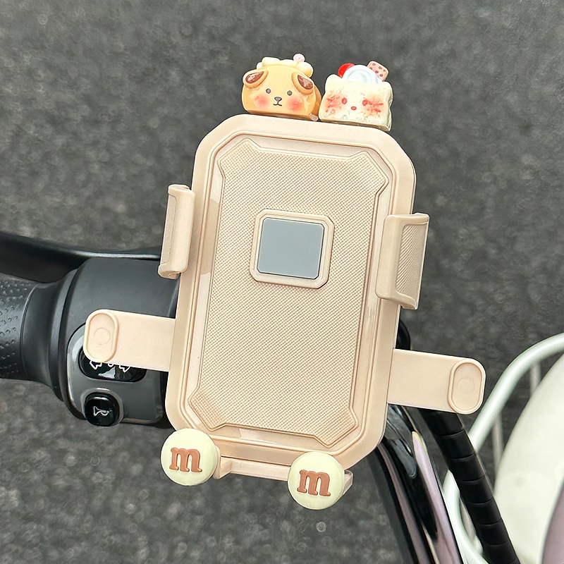 高颜值女生电动车手机支架2025新款防抖摩托自行单车实用配件装饰