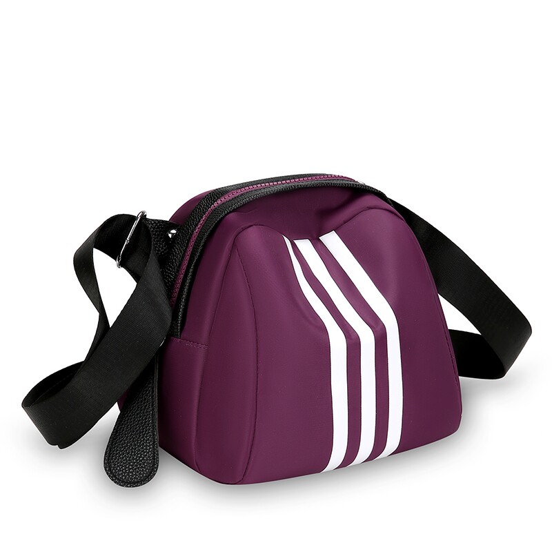 大容量手提包牛津布女斜挎包尼龙包新款女贝壳包小众防水红色轻便