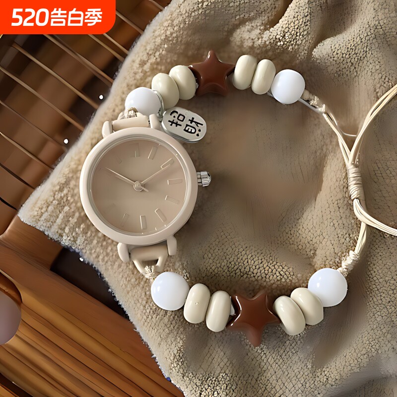 旭利盛高颜简约时尚值静音男士女士小众高级感石英表小表盘063
