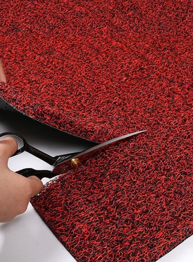 入户门垫门口垫车脚垫大门口加厚防滑耐脏入门红色橡胶灰色室外