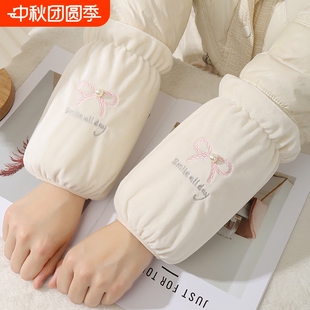 袖套女秋冬短款棉袄袖头学生羽绒服耐脏手袖成人上班工作护袖袖口