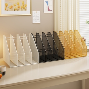 书架桌面置物架多层学生书桌小型书柜简易办公室文件收纳架整理架