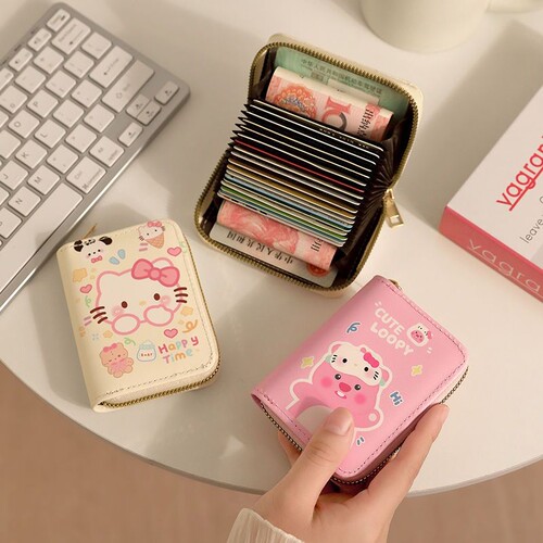 HelloKitty卡包女证件包可爱多卡位卡套零钱包女小巧防消磁身份证