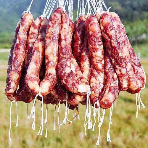 江西土猪肉手工腊肠井冈山风干腊