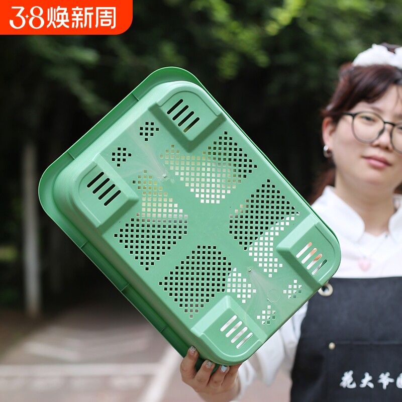 新款特大阳台种菜盆自吸水家用种菜专用盆长方形塑料蔬菜种植花盆