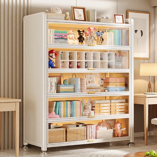 桌面置物架儿童书柜多层一体靠墙